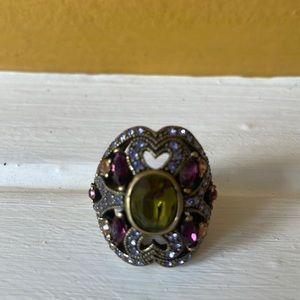 Heidi Daus designer cocktail ring.